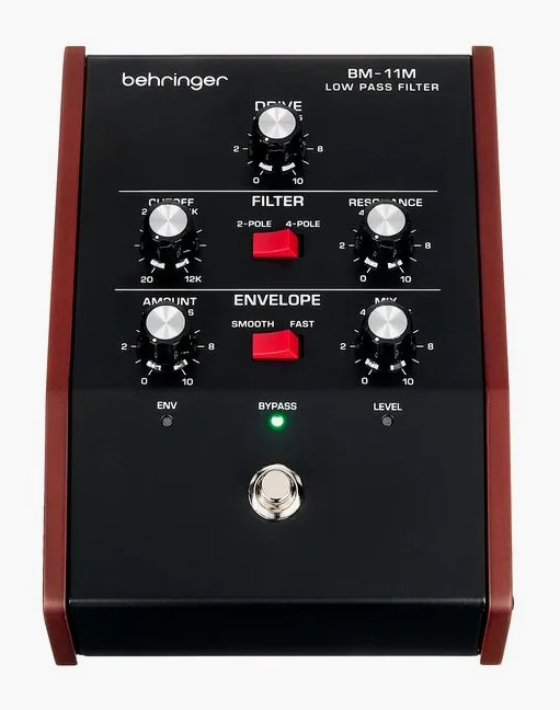 Behringer BM-11M Low Pass Filter, mandos vistos desde arriba