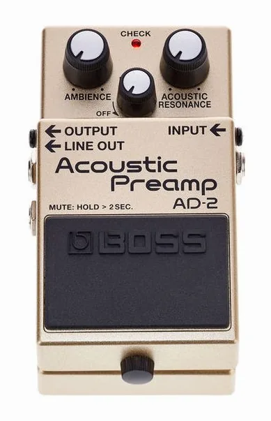 Boss AD-2, led e interruptor de pedal