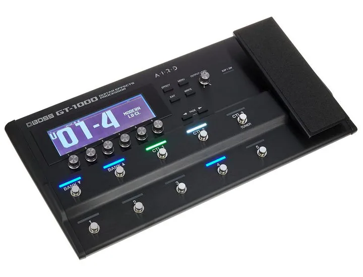 Boss GT-1000, vista lateral del cabezal