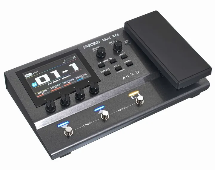 Boss GX-10, vista desde arriba del cabezal