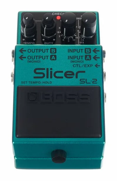 Boss SL-2 Slicer, led e interruptor de pedal