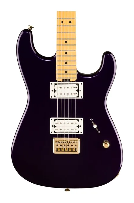 Charvel Am NC SD1 HH FR REBL, cejuela y primeras posiciones del diapasón