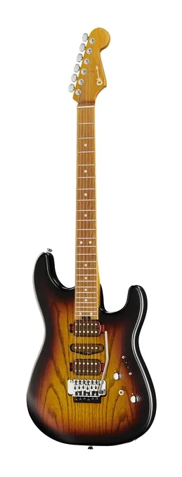 Charvel Guthrie Govan MJ SD24 CM 3TS en primer plano frontal