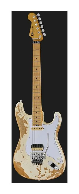 Charvel LTD SC 1 Henrik Danhage Relic, curvas del cuerpo vistas desde arriba