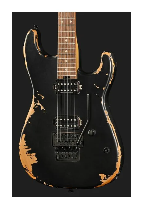 Charvel Pro Mod Plus DK24 RVEN BLK, mástil y diapasón vistos de lado