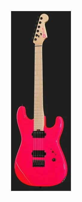 Charvel Sean Long San Dimas HH Black, pala con clavijeros y logotipo