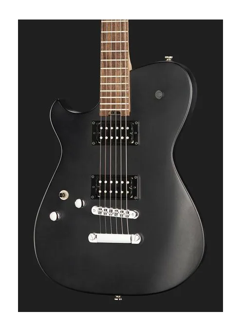Cort MBM-2 Meta Dry Satin Black LH, mástil y diapasón vistos de lado