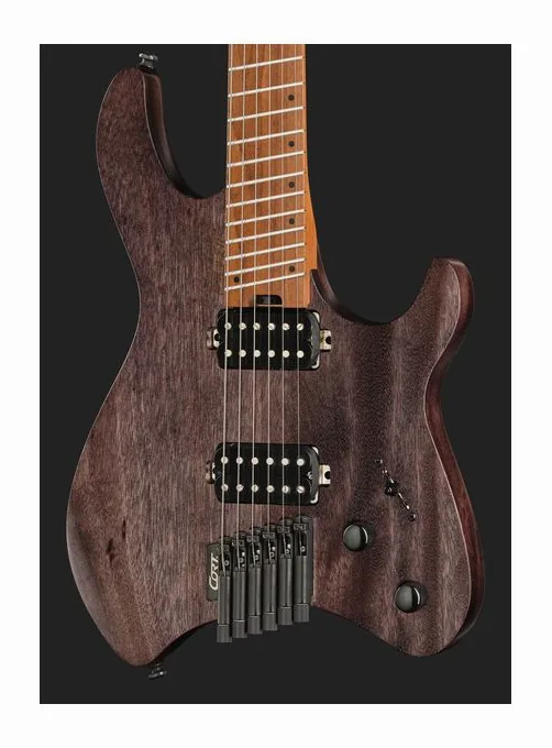 Cort Space G6MS SGTQ, mástil y diapasón vistos de lado