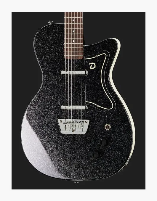Danelectro 56 Baritone BMF 3+3, curvas del cuerpo vistas desde arriba