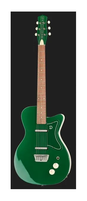Danelectro 57 Jade, curvas del cuerpo vistas desde arriba