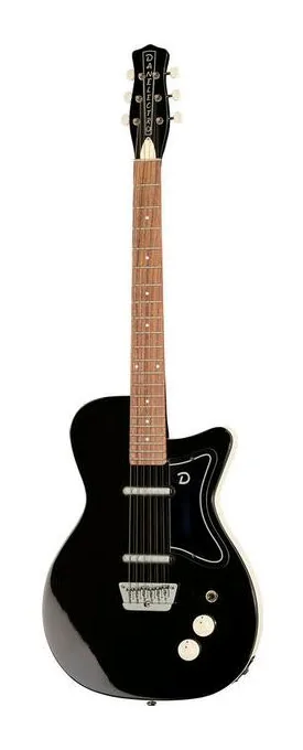Danelectro 57 Limo Black fotografiado de frente