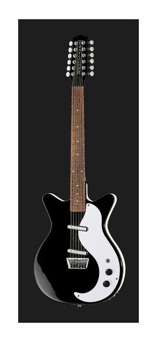 Danelectro 59 Dano 12 Lefthand BK, vista trasera del cuerpo