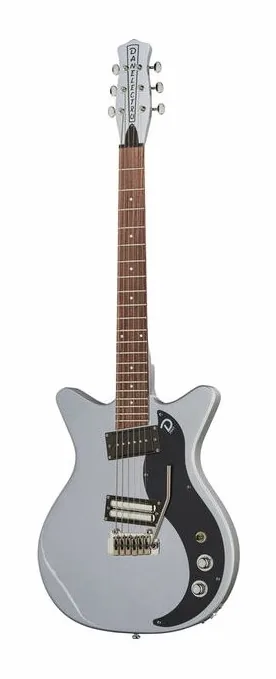 Danelectro 59 XT Silver fotografiado de frente