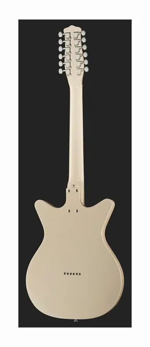 Danelectro 59X12 vintage cream, mástil y diapasón vistos de lado