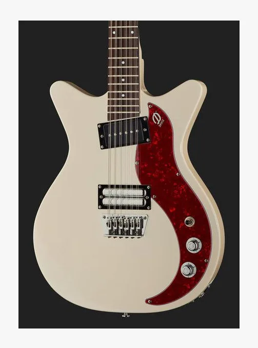 Danelectro 59X12 vintage cream, selector de pastillas y jack de salida