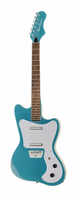 Danelectro 67 Aqua fotografiado de frente