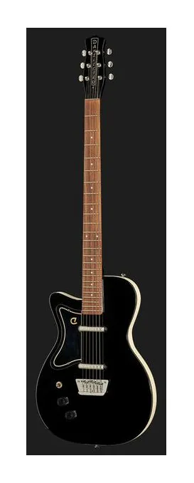 Danelectro Baritone BL LH, pastillas y mandos de control