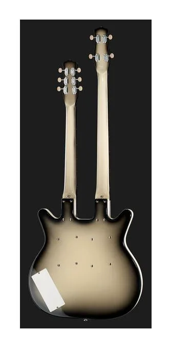 Danelectro DB604 Black Burst, perfil lateral del cuerpo