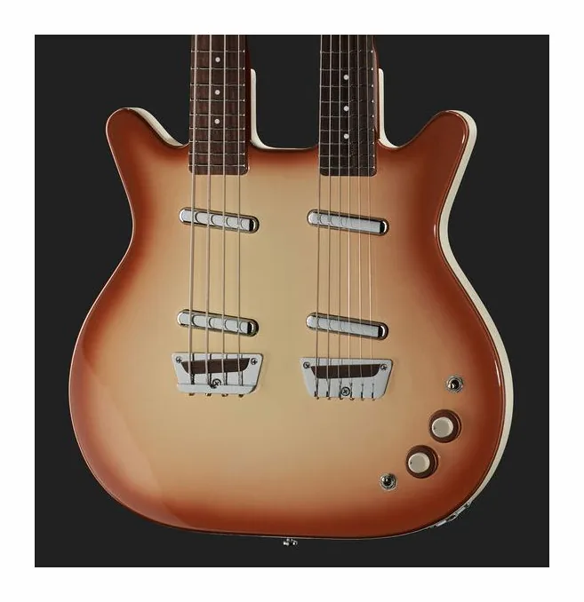 Danelectro DB604 Copper Burst, vista trasera del cuerpo