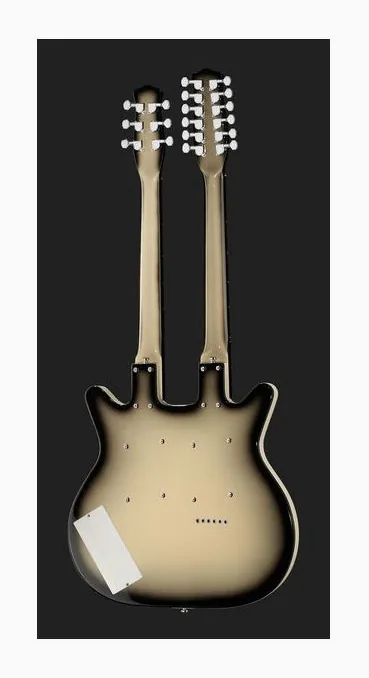 Danelectro DB612-BBS, vista trasera del cuerpo