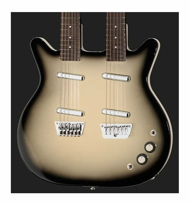 Danelectro DB612-BBS, mástil y diapasón vistos de lado