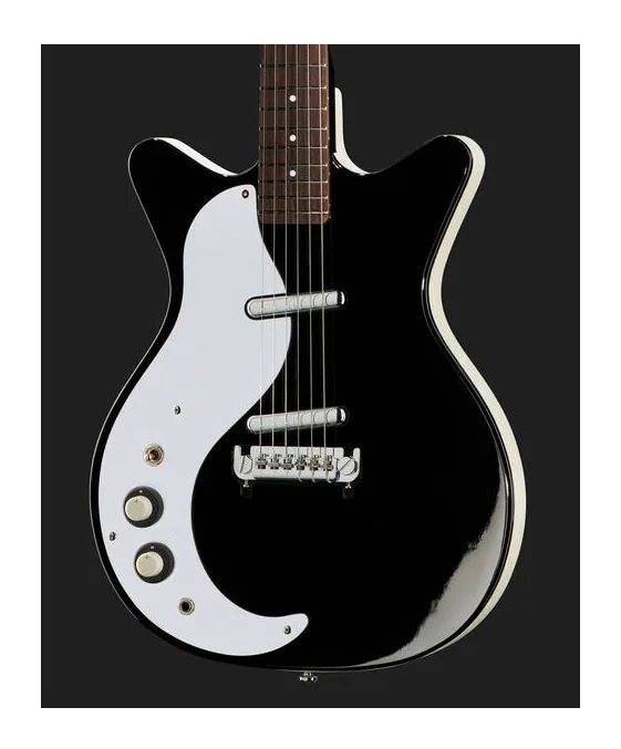 Danelectro DE 59M LH NOS+ Black, pastillas y mandos de control