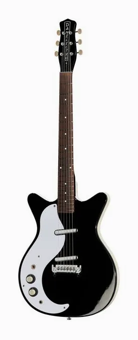 Danelectro DE 59M LH NOS+ Black visto de frente