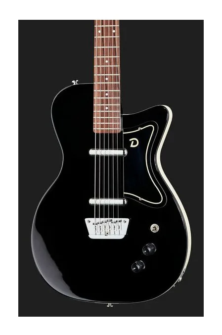 Danelectro DE56 Baritone Guitar BK, pastillas y mandos de control