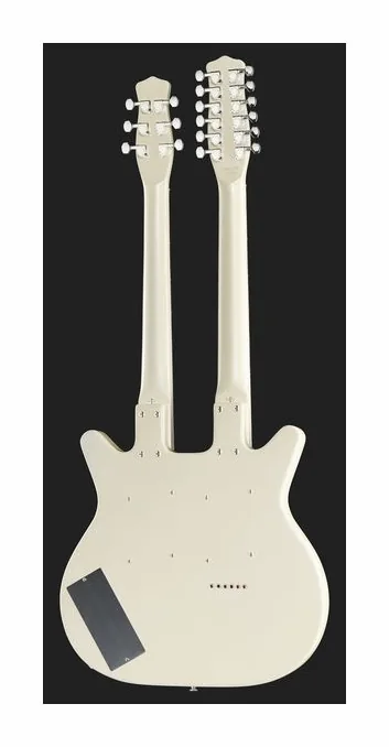Danelectro Doubleneck 612 White, perfil lateral del cuerpo