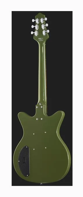 Danelectro Golden 1950's Green, puente y clavijeros de afinación