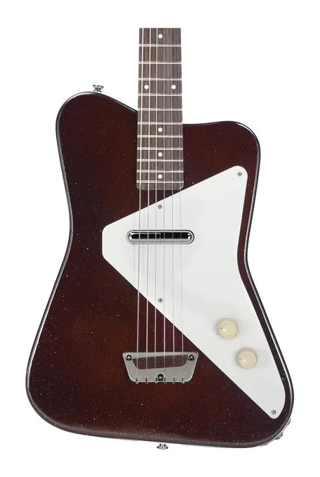 Danelectro Pro Maroon Silver Glitter, puente y clavijeros de afinación