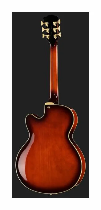 DAngelico Excel 16 Amaretto Burst, cejuela y primeras posiciones del diapasón
