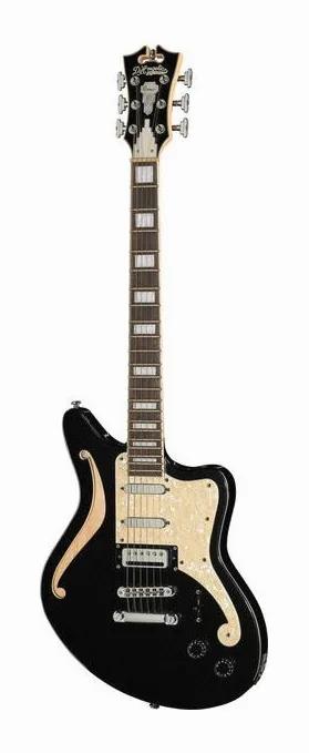 DAngelico Premier Bedford Black Flake fotografiado de frente