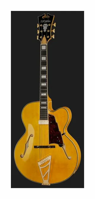 DAngelico Premier EXL1 Brown Burst, cejuela y primeras posiciones del diapasón