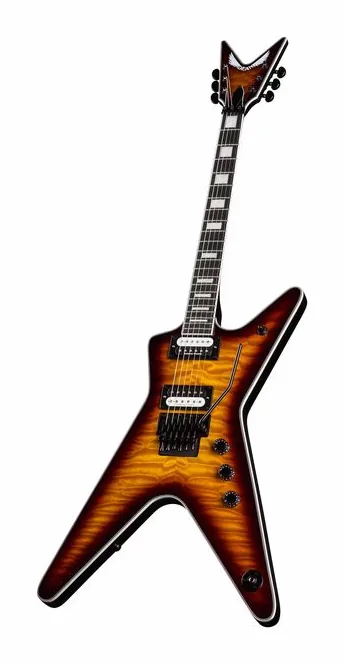 Dean Guitars ML Sel Floyd Quilt Maple TBZ, pastillas y mandos de control