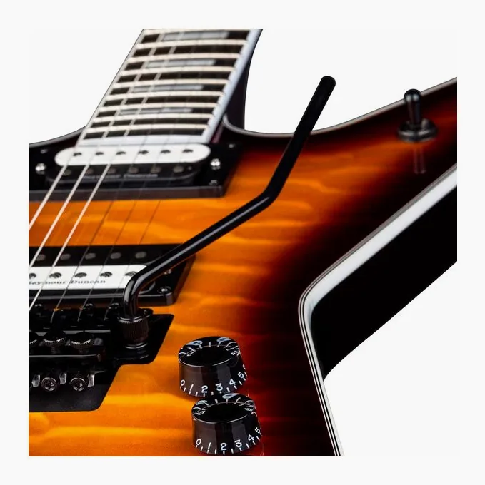 Dean Guitars ML Sel Floyd Quilt Maple TBZ, selector de pastillas y jack de salida