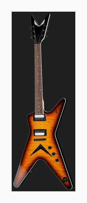 Dean Guitars MLX Quilt Maple TBZ, perfil lateral del cuerpo