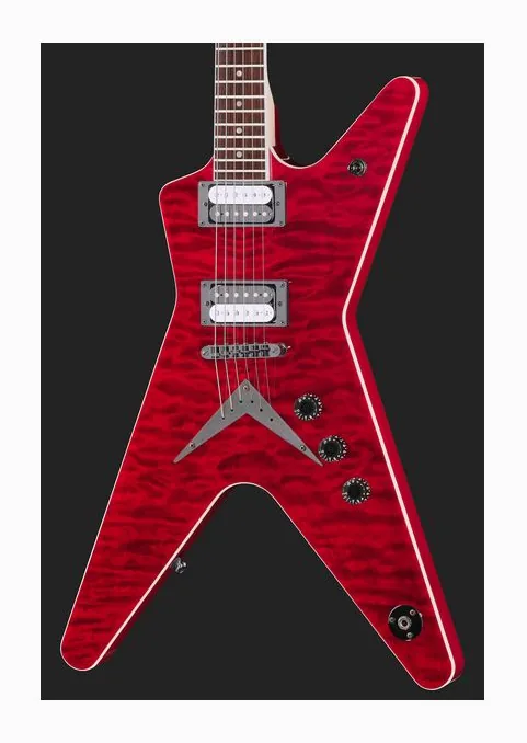 Dean Guitars MLX Quilt Maple TBZ, cuerpo y acabado en primer plano