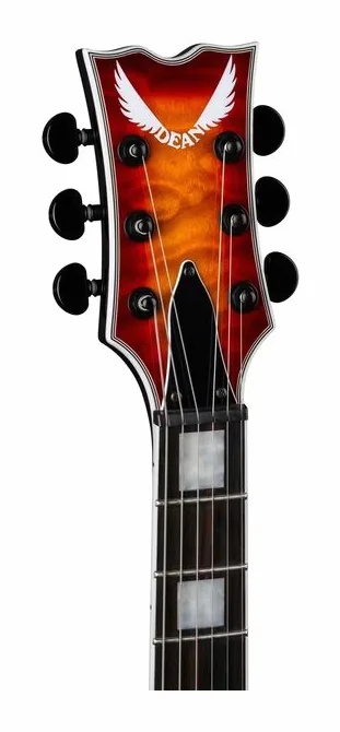 Dean Guitars Thoroughbred Select Quilt TCB, cuerpo y acabado en primer plano