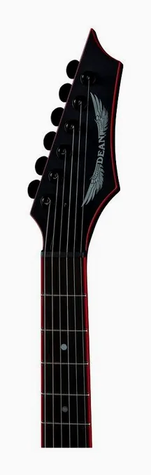 Dean Guitars Vengeance Greg Tribbett BK, selector de pastillas y jack de salida