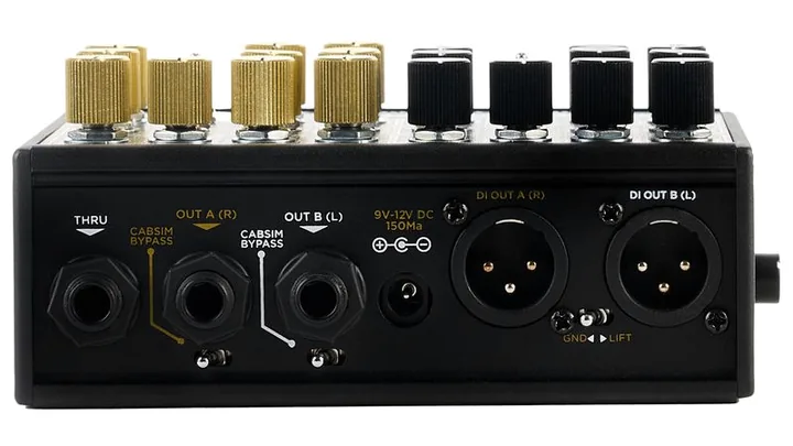 DSM & Humboldt Simplifier X Amp/Cab Simulator, mandos vistos desde arriba