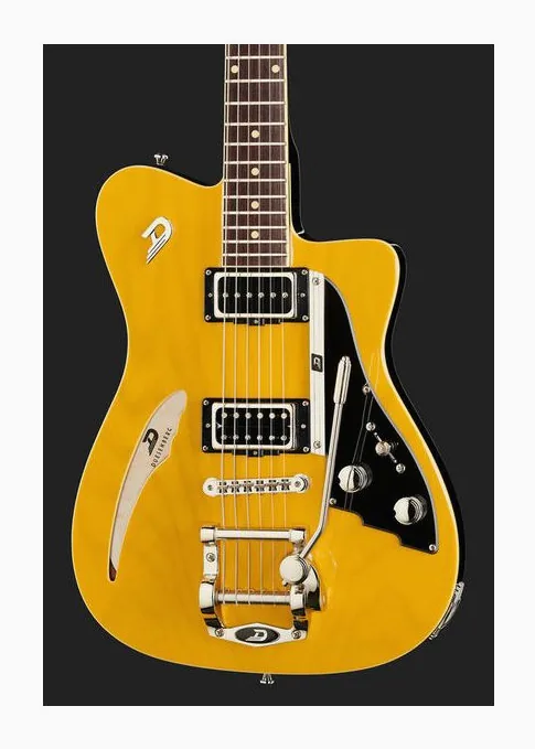 Duesenberg Caribou Butterscotch, cejuela y primeras posiciones del diapasón
