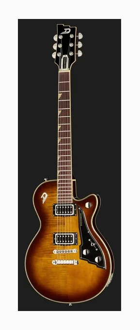 Duesenberg Fantom Series S Tobacco Burst, cuerpo y acabado en primer plano