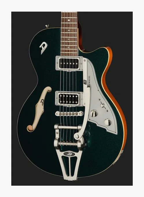 Duesenberg Starplayer CBR Tobacco Burst, pala con clavijeros y logotipo