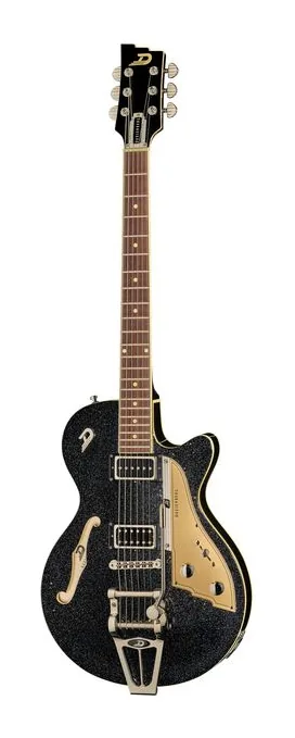Duesenberg Starplayer TV Balboa Pearl Red encuadrado de frente sobre fondo neutro