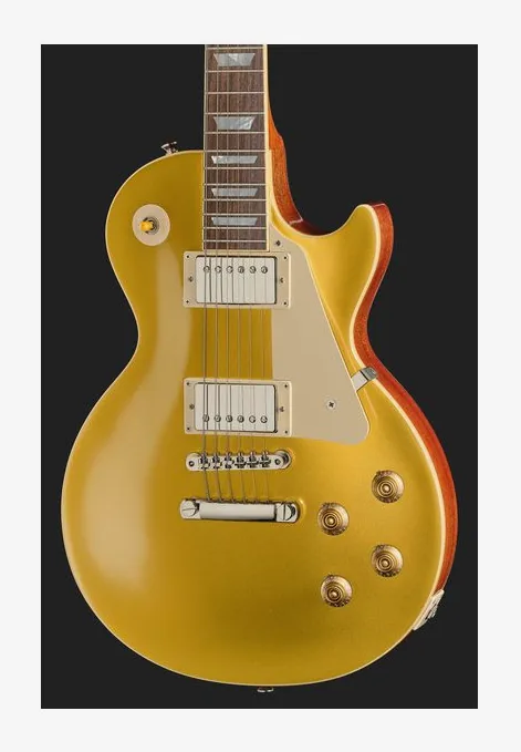 Epiphone 1957 Les Paul Goldtop DG, mástil y diapasón vistos de lado