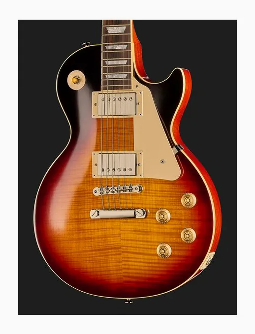 Epiphone 1959 Les Paul Standard Re GPB, curvas del cuerpo vistas desde arriba