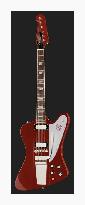 Epiphone 1963 Firebird I Silver Mist, cejuela y primeras posiciones del diapasón