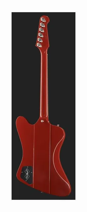 Epiphone 1963 Firebird I Silver Mist, cuerpo y acabado en primer plano