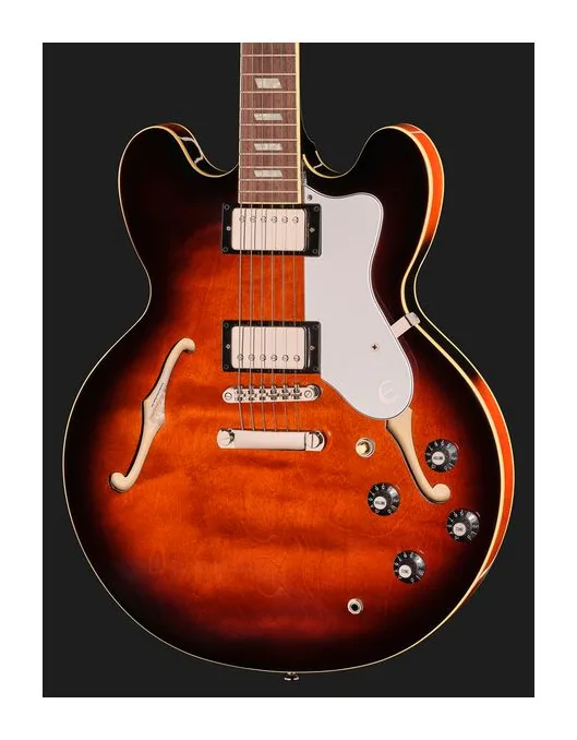 Epiphone Bonehead Riviera DTSB LH, selector de pastillas y jack de salida